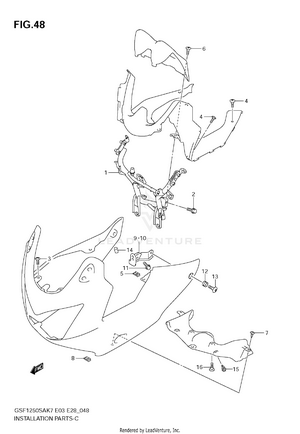 Cowling Installation Parts Schematic