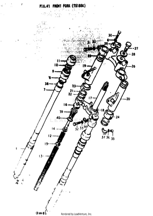 Front Fork (ts185k) Schematic