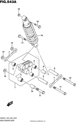 Rear Cushion Lever Schematic