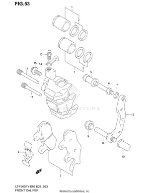 Front Caliper (model W/x) Schematic