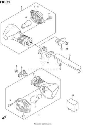 Turnsignal Lamp (sv1000sk3/sk4/sk5) Schematic