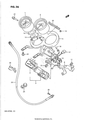 Speedometer (model J/k) Schematic