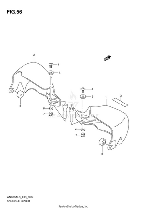 Knuckle Cover (an400zal3 E28) Schematic