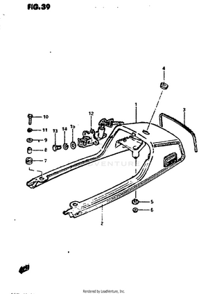 Seat Tail Cover (model Z) Schematic