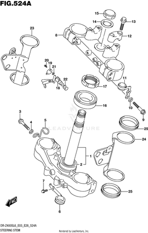 Steering Stem Schematic
