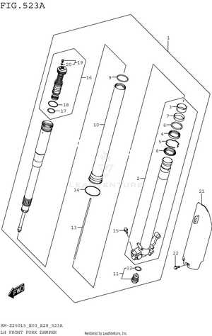 Lh Front Fork Damper Schematic