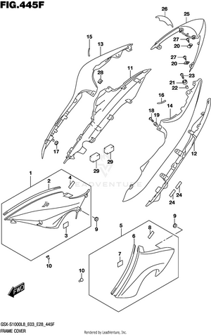 Frame Cover (gsx-s1000zl8 E33) Schematic