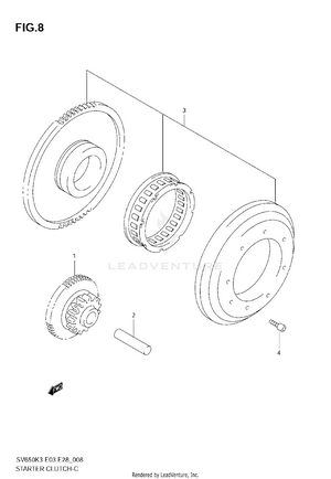 Starter Clutch Schematic