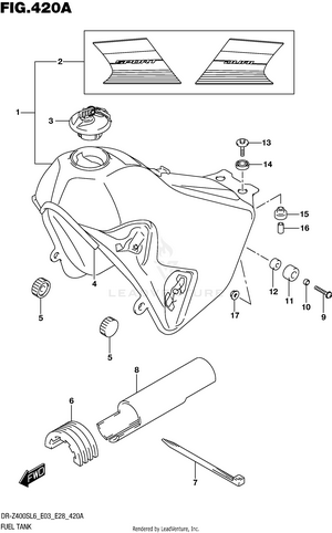Fuel Tank (dr-z400sl6 E03) Schematic
