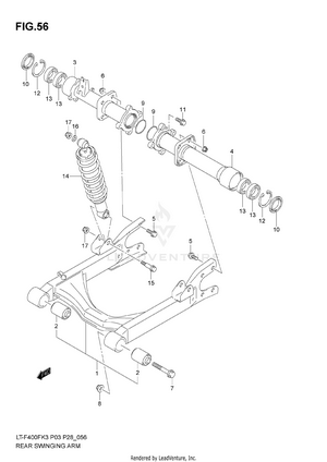 Rear Swingingarm Schematic