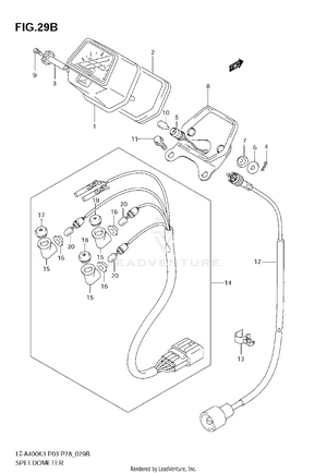 Speedometer (model K6/k7) Schematic