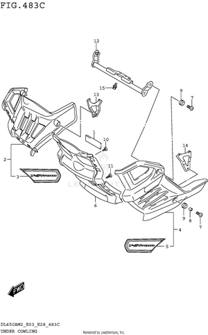 Under Cowling (dl650xam2 E33) Schematic