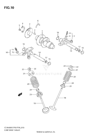 Camshaft - Valve Schematic