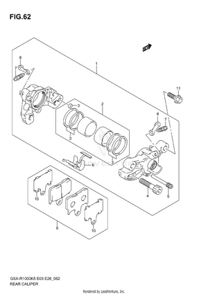 Rear Caliper Schematic