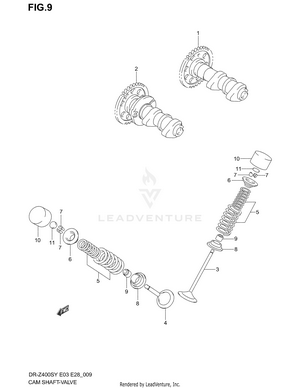 Cam Shaft/valve Schematic