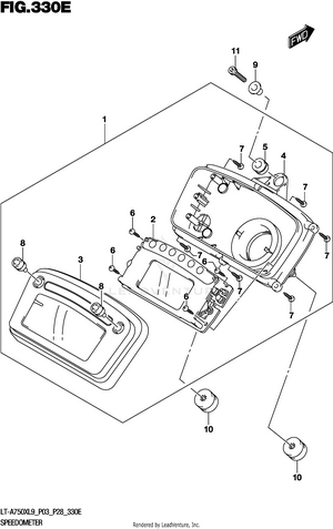 Speedometer (lt-a750xpl9 P28) Schematic