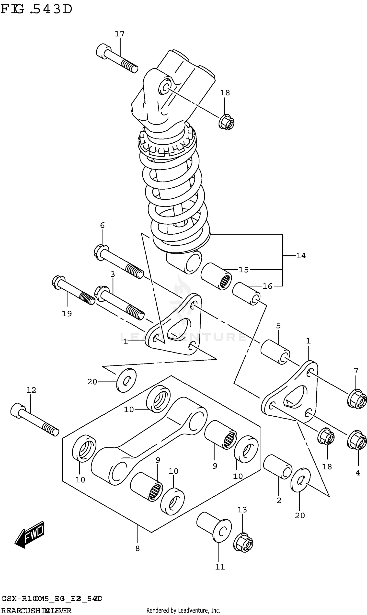 REAR CUSHION LEVER (GSX-R1000RA)