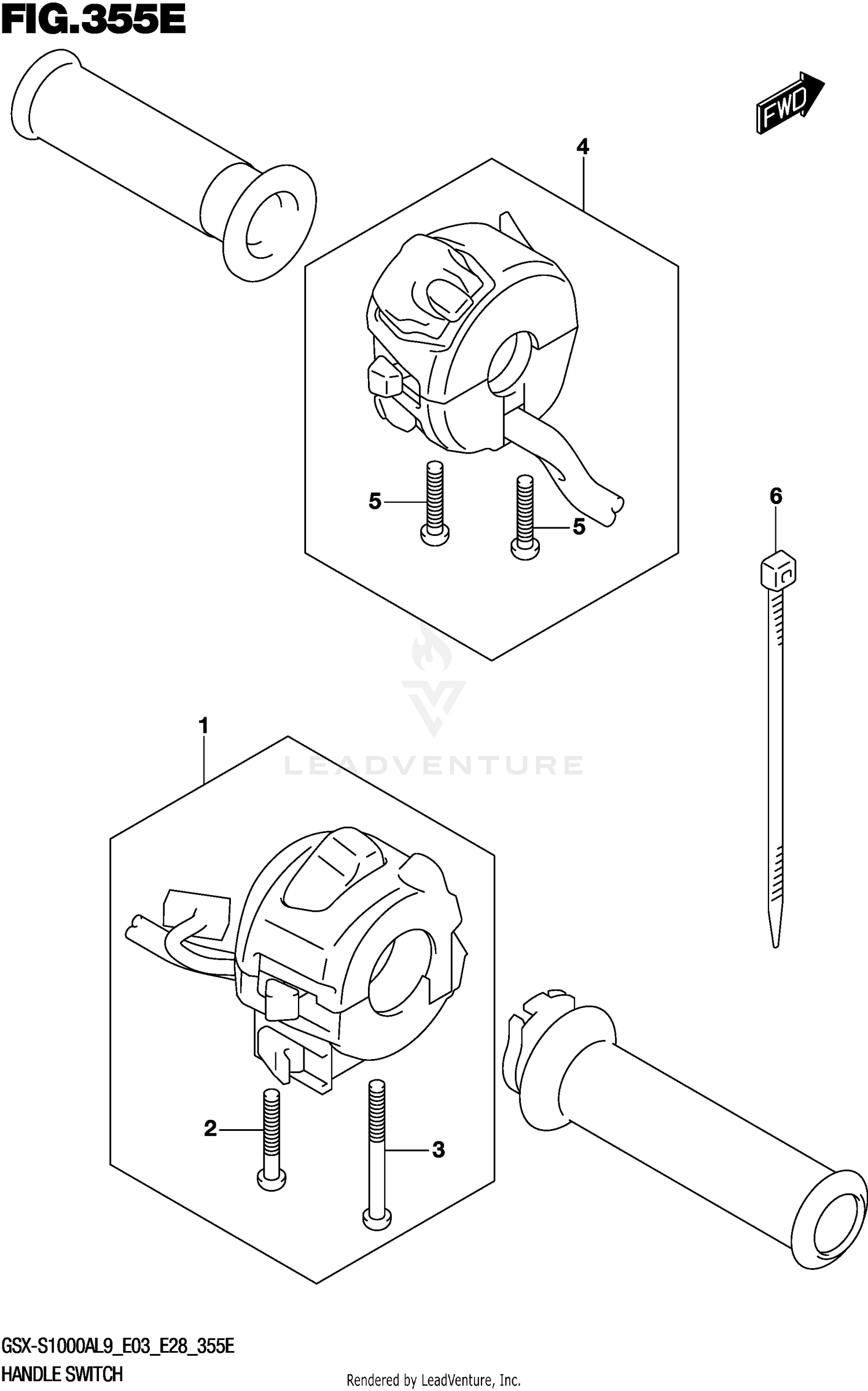 HANDLE SWITCH (GSX-S1000YAL9 E28)