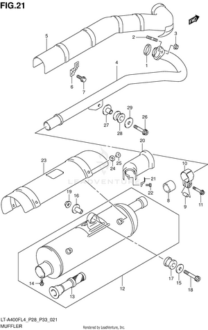 Muffler (lt-a400fl4 P28) Schematic