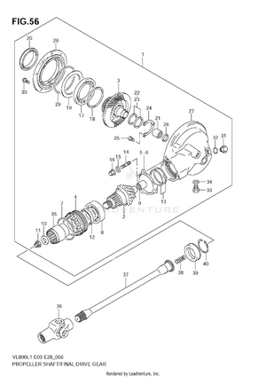 Propeller Shaft - Final Drive Gear Schematic