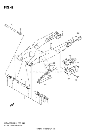 Rear Swinging Arm Schematic