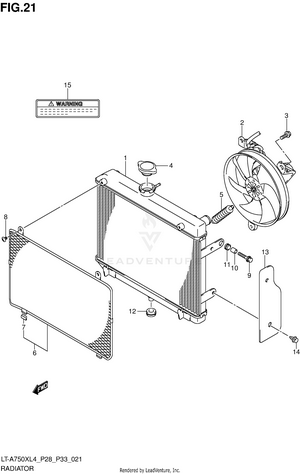 Radiator (lt-a750xl4 P33) Schematic