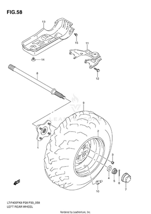 Left Rear Wheel Schematic