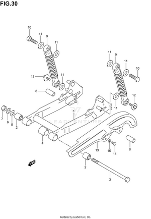 Rear Swinging Arm Schematic