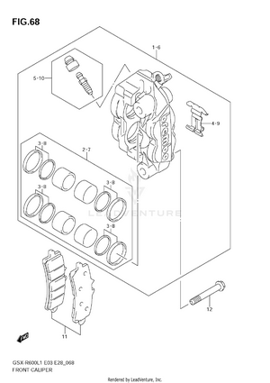Front Caliper Schematic