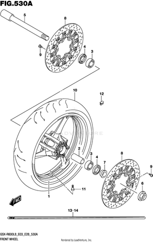 Front Wheel Schematic
