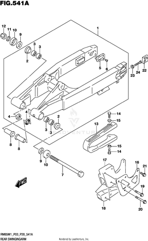 Rear Swingingarm Schematic