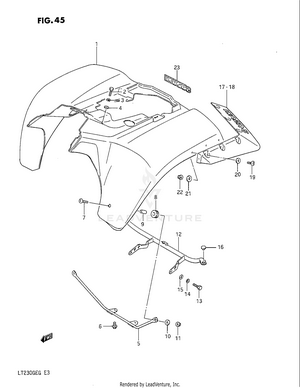 Rear Fender Schematic