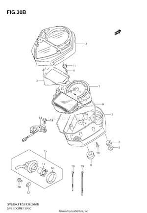 Speedometer (sv650sak7) Schematic