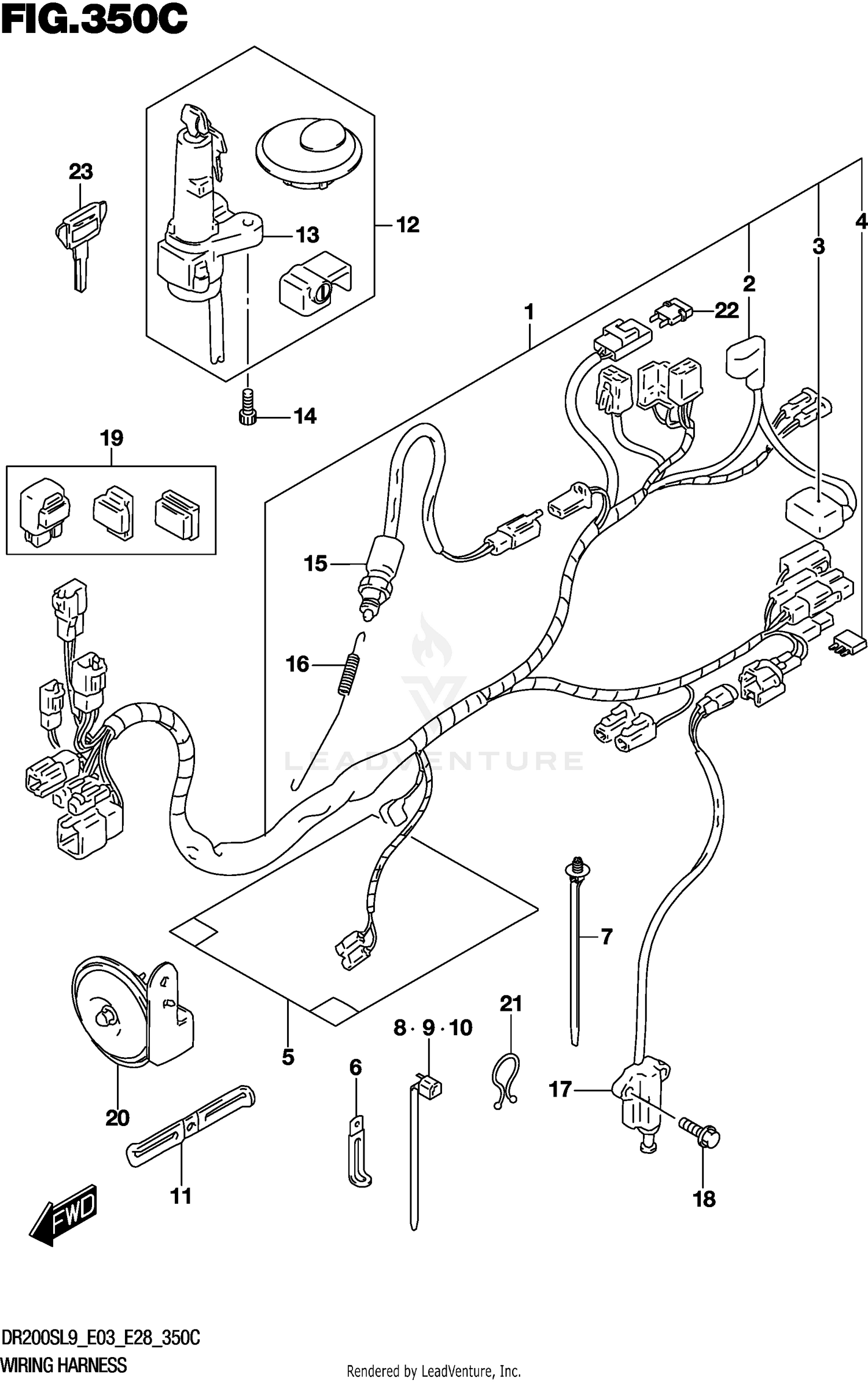 WIRING HARNESS (DR200SL9 E33)