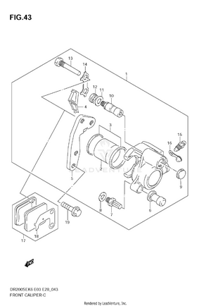 Front Caliper Schematic