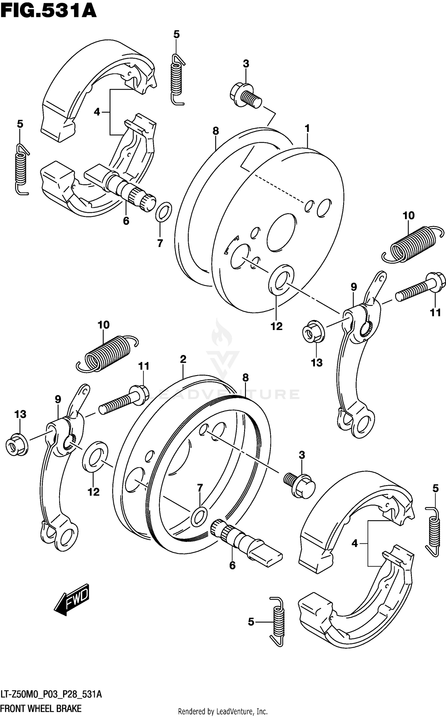 FRONT WHEEL BRAKE