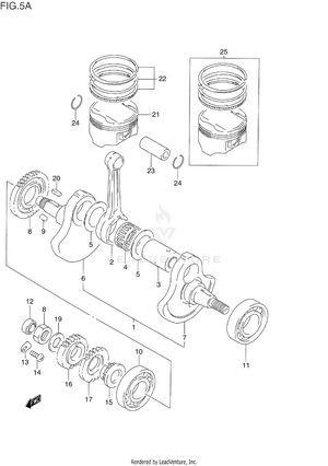 Crankshaft (model P/r/s) Schematic