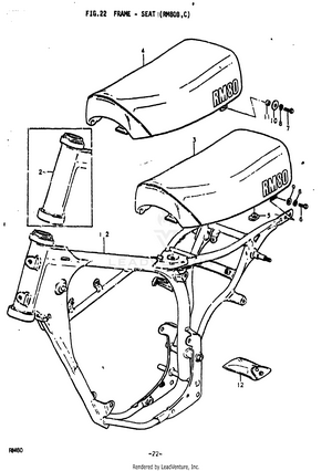 Frame - Seat (rm80b Schematic