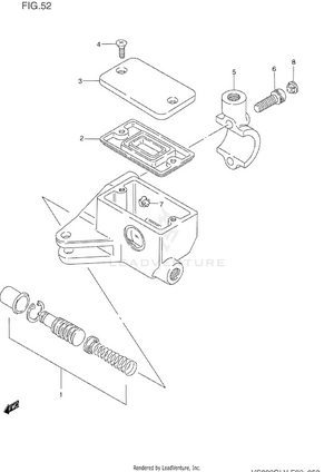 Front Master Cylinder Schematic