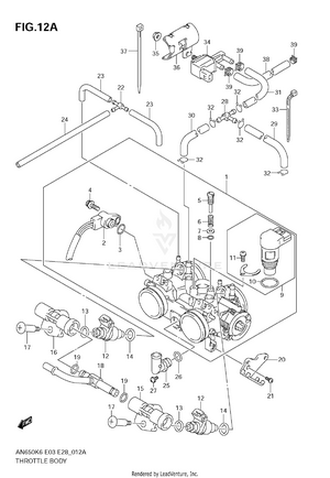 Throttle Body (model K7) Schematic