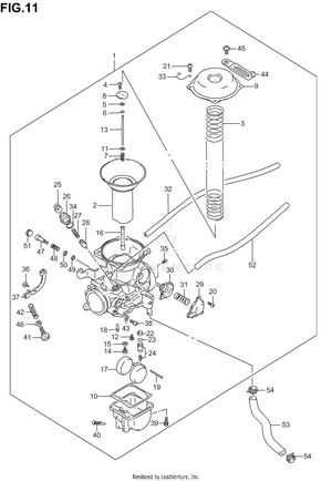 Carburetor (rear) Schematic