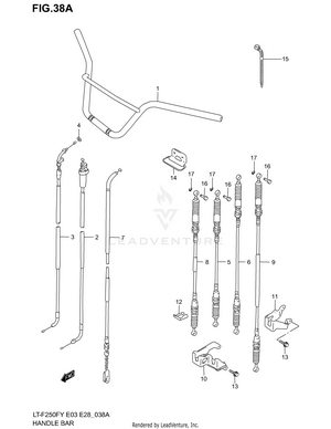 Handlebar - Cable (model K1/k2) Schematic