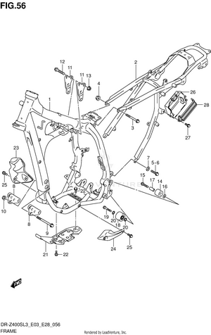 Frame (dr-z400sl3 E28) Schematic