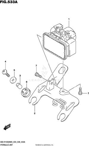 Hydraulic Unit (gsx-r1000a) Schematic