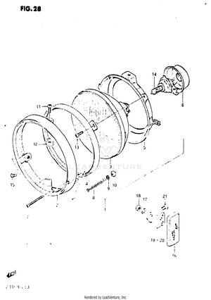 Headlamp (gs1150ef/ef2/eg) Schematic