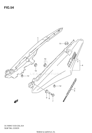 Seat Tail Cover Schematic