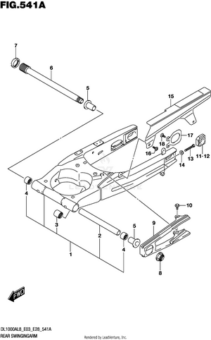 Rear Swingingarm Schematic