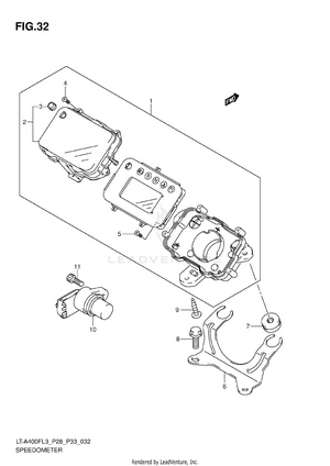 Speedometer (lt-a400fzl3 P28) Schematic
