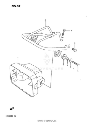 Headlamp Housing Schematic
