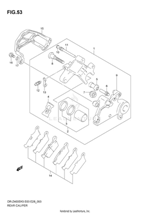 Rear Caliper Schematic